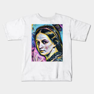 Anne Bronte Portrait | Anne Bronte Artwork 4 Kids T-Shirt